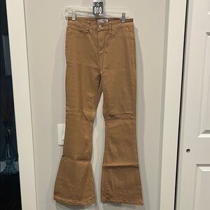 YMI Women's Flare & Wide Leg Jeans in Tan